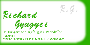 richard gyugyei business card